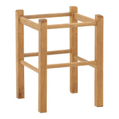 scaun Taburet Oligor din lemn de fag solid finisaj nuc 34x34x47 cm