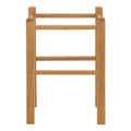 Taburet Oligor din lemn de fag solid finisaj, nuc, 34x34x47 cm, imagine suplimentara