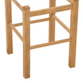 Taburet Oligor din lemn de fag solid finisaj, nuc, 34x34x47 cm, perspectiva suplimentara