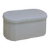 Taburet Otto cu spatiu de depozitare, Boucle Ivory, 76x38x38 cm