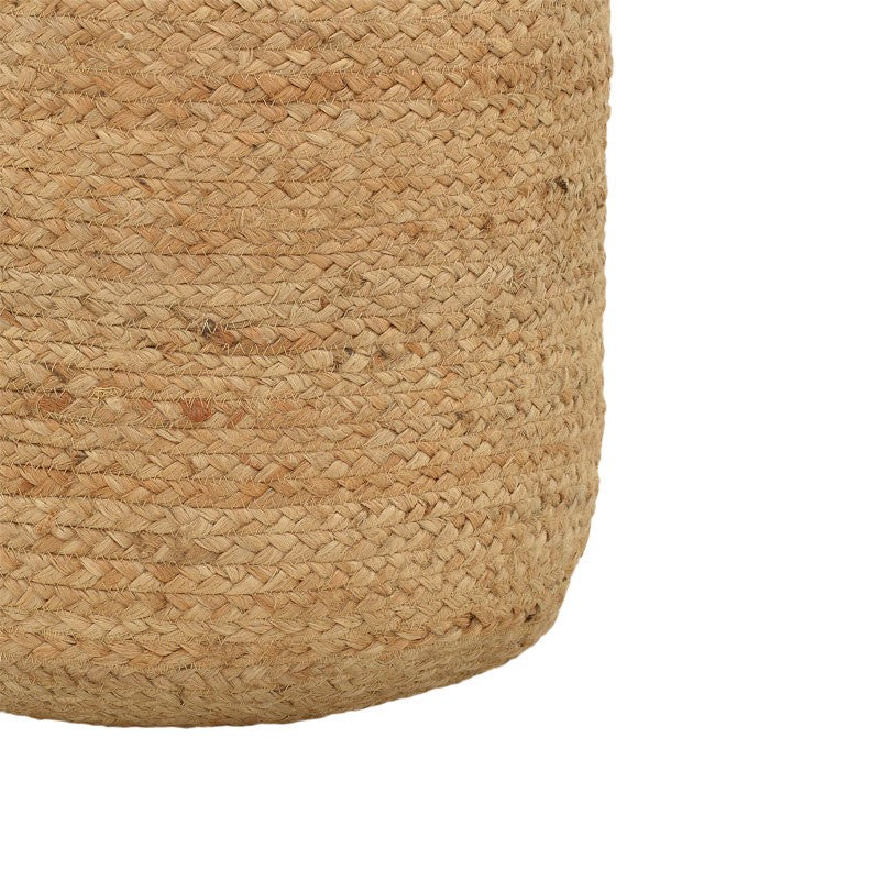 Taburet Ovious bej 100% iuta, 40x40x40 cm, detaliu produs