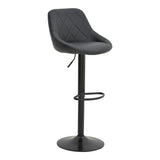Taburet pliabil bar cu baza, neagra, 47x49x112 cm