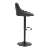 Taburet pliabil bar cu baza, neagra, 47x49x112 cm
