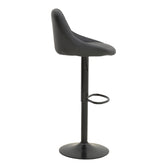 Taburet pliabil bar cu baza, neagra, 47x49x112 cm, perspectiva suplimentara