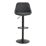 Taburet pliabil bar cu baza, neagra, 47x49x112 cm
