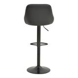 Taburet pliabil bar cu baza, neagra, 47x49x112 cm