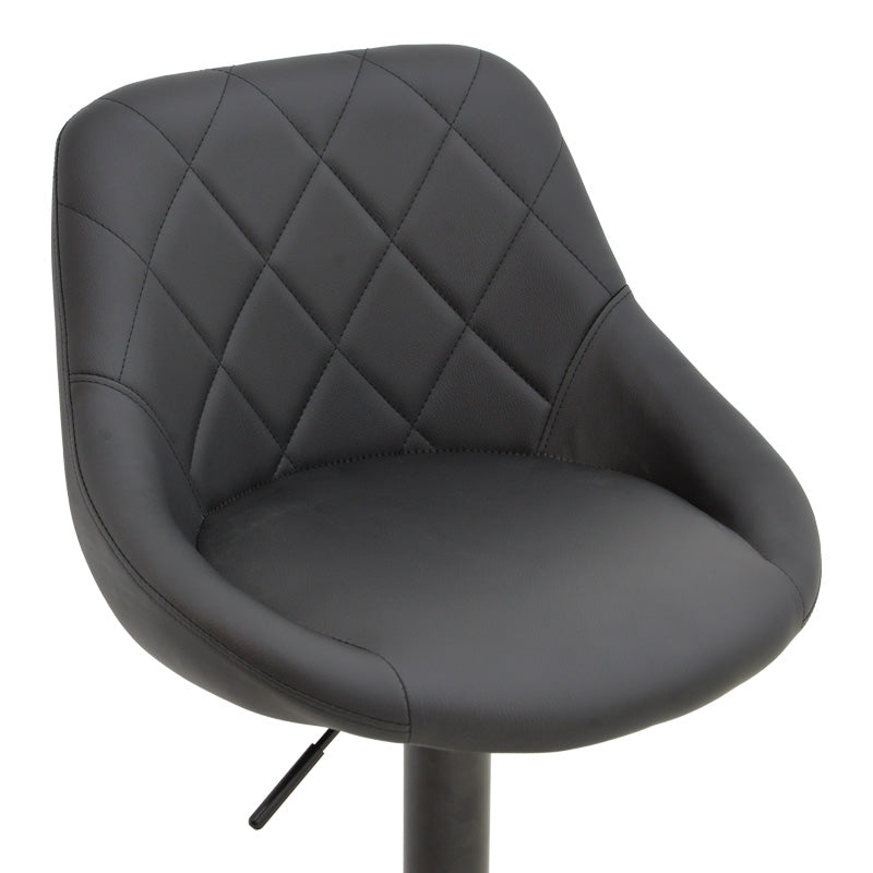 Taburet pliabil bar cu baza, neagra, 47x49x112 cm