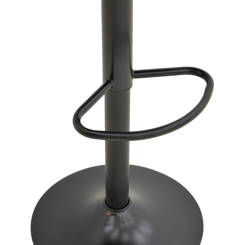 Taburet pliabil bar cu baza, neagra, 47x49x112 cm