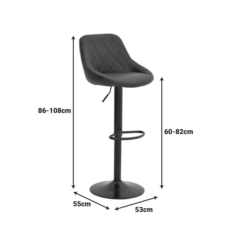 Taburet pliabil bar cu baza, neagra, 47x49x112 cm