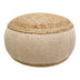 Puf Taburet-pouf Hipy din iuta, Natural si bej D40x30 cm