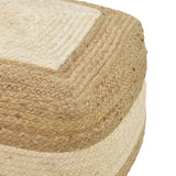 Taburet puf Sofian bej 100% iuta, 40x40x40 cm