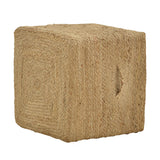 Taburet Tresa Boho, Natural, 40x40x40 cm