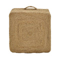 Taburet Tresa Boho, Natural, 40x40x40 cm, imagine suplimentara