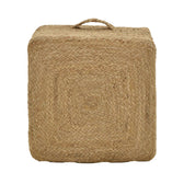 Taburet Tresa Boho, Natural, 40x40x40 cm, imagine suplimentara