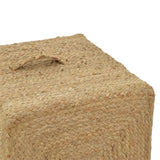 Taburet Tresa Boho, Natural, 40x40x40 cm