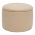 Taburet-trunchi Roundy cu functie multifunctionala, Boucle bej, 55x41 cm
