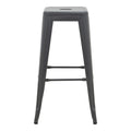Taburet Utopia metalic, antracit, 42x42x76 cm, detaliu produs