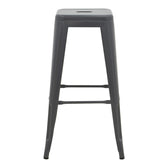 Taburet Utopia metalic, antracit, 42x42x76 cm, detaliu produs