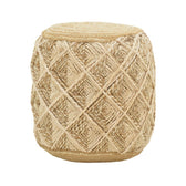 Puf Taburet Yton bej 100% iuta 40x40x40 cm