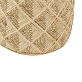 Taburet Yton bej 100% iuta, 40x40x40 cm, detaliu produs