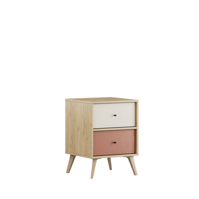 Noptiera Adore Tiffany, 2 sertare, Multicolor, 44x61x44 cm, foto produs 12