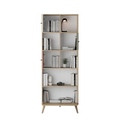 Biblioteca Adore Tiffany, 4 usi si 4 rafturi, Multicolor, 67x181x30 cm, foto produs 6