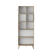 Biblioteca Adore Tiffany, 4 usi si 4 rafturi, Multicolor, 67x181x30 cm, foto produs 7
