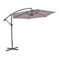 Umbrela cu suport de gradina Jiopel Bej 3x3x3 cm