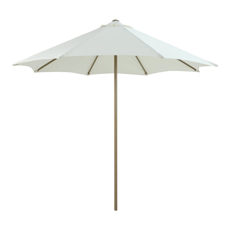 Umbrelă de exterior Mawoo, Sandy White Pole-Warm Sand Fabric, 195x195x235 cm
