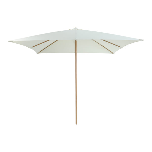 Umbrelă de exterior Solis, Natural Finish Pole-Sandy Cream Fabric, 195x195x235 cm