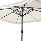 Umbrela de gradina Shoreline Bej 290 cm, 400x400x290 cm, imagine suplimentara