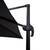 Umbrela de gradina suspendata cu rotatie de 360 de grade Raffaella aluminiu, antracit, 3x3 m, perspectiva suplimentara