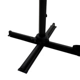 Umbrela de gradina suspendata cu rotatie de 360 de grade Raffaella aluminiu, antracit, 3x3 m