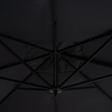 Umbrela de gradina suspendata cu rotatie de 360 de grade Raffaella aluminiu, antracit, 3x3 m