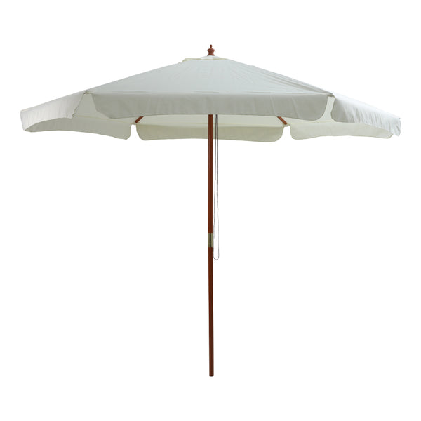 Umbrela de gradina Trigo, Alb, 300x300x255 cm