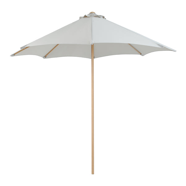 Umbrelă de soare cu structură metalică Mawoo, Stil Profesional, Lemn, Crem, 250x235 cm