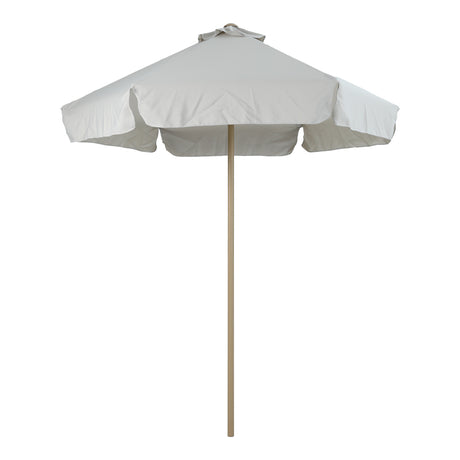 Umbrelă profesională Mongo, metal, nuanță crem, diametru 2m, 200x200x235 cm