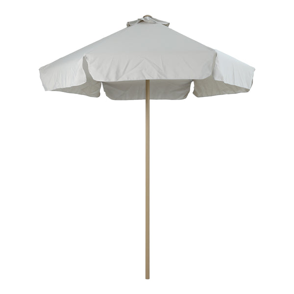 Umbrelă profesională Mongo, metal, nuanță crem, diametru 2m, 200x200x235 cm