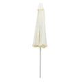 Umbrela profesionala Nagida dintr-o singura bucata aluminiu D2m, Crem, 230x230x235 cm, imagine suplimentara