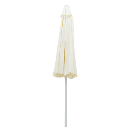 Umbrela profesionala Nagida dintr-o singura bucata aluminiu D2m, Crem, 230x230x235 cm