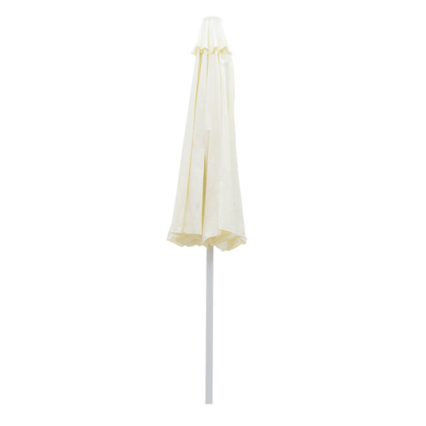Umbrela profesionala Nagida dintr-o singura bucata aluminiu D2m, Crem, 230x230x235 cm