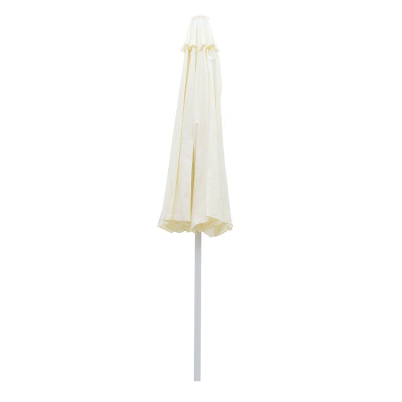 Umbrela profesionala Nagida dintr-o singura bucata aluminiu D2m, Crem, 230x230x235 cm, imagine suplimentara