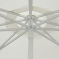 Umbrela profesionala Nagida dintr-o singura bucata aluminiu D2m, Crem, 230x230x235 cm, detaliu produs