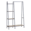 Cuier Cu Pantofar Unitate de intrare-raft Herevy, Stejar cu metal negru 101x35x160 cm