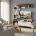 comoda TV Unitate TV cu funcție de depozitare Jasper, Lemn, 151x37x169 cm