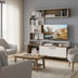 comoda TV Unitate TV cu funcție de depozitare Jasper, Lemn, 151x37x169 cm