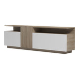 Unitate TV cu functie de stocare Vendora, Lemn, Alb, 150x29x46 cm