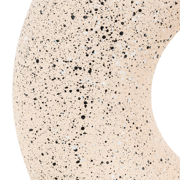 Vaza ceramica Circkly, Alb-Negru, 27x9x30 cm