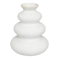 Vaza ceramica Delfar, Alb, 18x18x20 cm