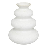 Vaza ceramica Delfar, Alb, 18x18x20 cm